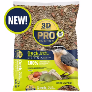 3-D Pro Blends Deck Porch N Patio® Zero-Waste® Blend Wild Bird Food 5 Pounds